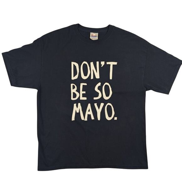 Miracle Whip Y2K Mayonaise Comedy Joke Promotional Navy Shirt Size Large - Picture 2 of 7